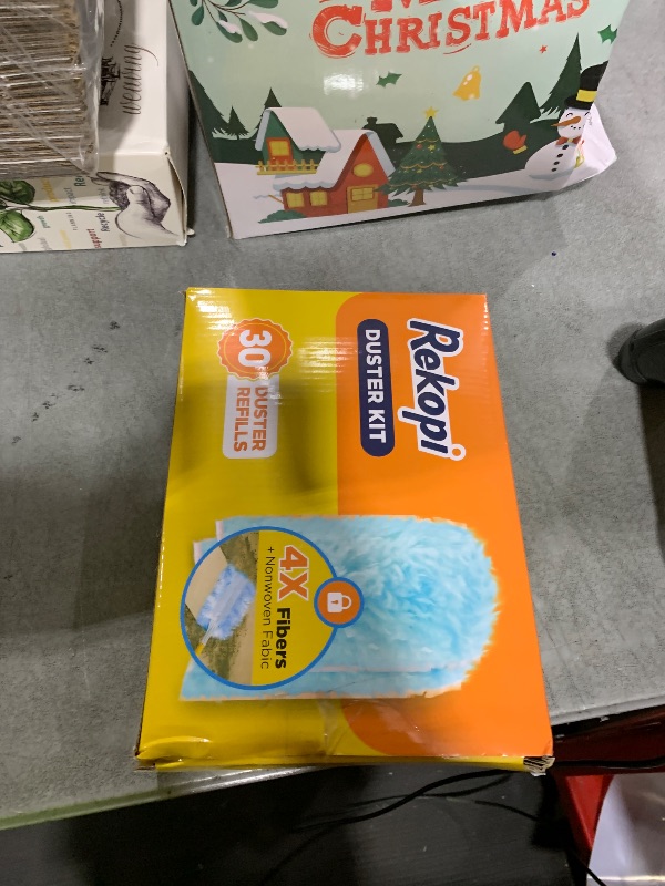 Photo 1 of 30 Count Duster Refill for Swiffer Duster with 1 Handle, One-Sided Disposable Dusters Refills with 4X Microfibers, Unscented Dusters for Cleaning Home, Furniture, Blinds & Vent