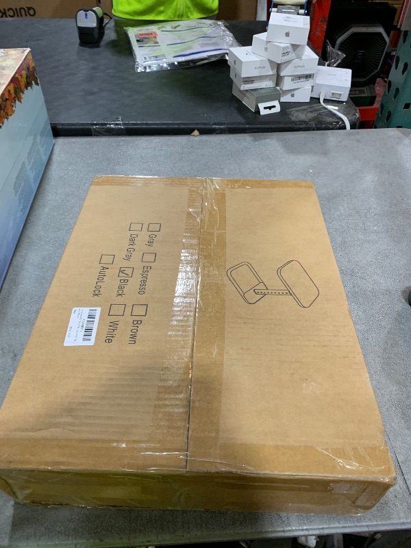 Photo 1 of Kitstorack TV Tray Table, Adjustable Height & Rounded Metal Corners, Snack Table for Couch, Sofa, Bed, Chair, Living Room, C Shaped End Side Table for Eating, Dinner or Laptop, Small Spaces, Black