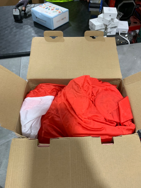 Photo 1 of 10FT Christmas Inflatable Santa Claus on Sleigh with 3 Reindeer, Blow Up Yard Clearance with LED Lights Built-in, Holiday Party Decor for Garden