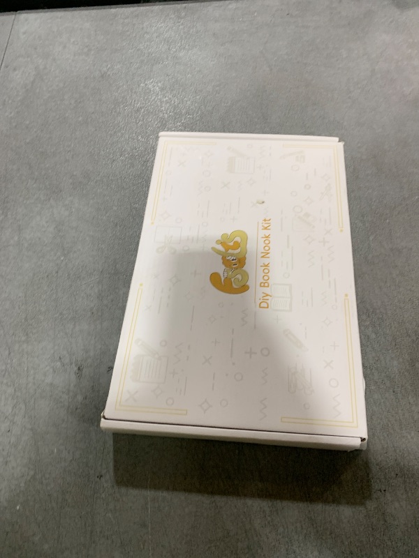 Photo 1 of Fsolis Book Nook Kit, DIY Scene Miniature House Kit Tiny House Mini Booknook Craft Bookshelf Decor, 3D Puzzles for Adults, 139 Wooden Pieces, Scale Library Model, Gifts for Book Lovers?OWL Bookstore?