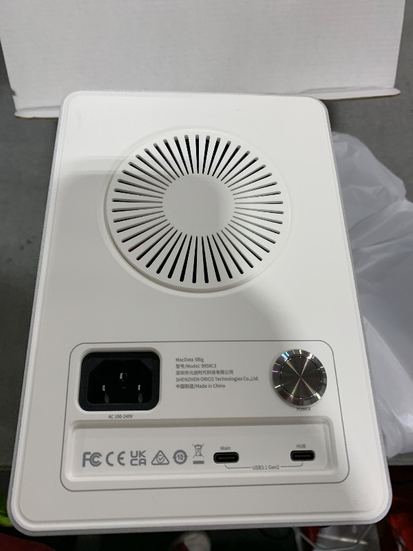 Photo 1 of ORICO Daisy-Chain 5-Bay Hard Drive Enclosure USB 3.2 Gen 2 Aluminum Das Enclosure Support 22TB and Expansion Max Up to 330TB for 3.5-inchs HDD -9958C3