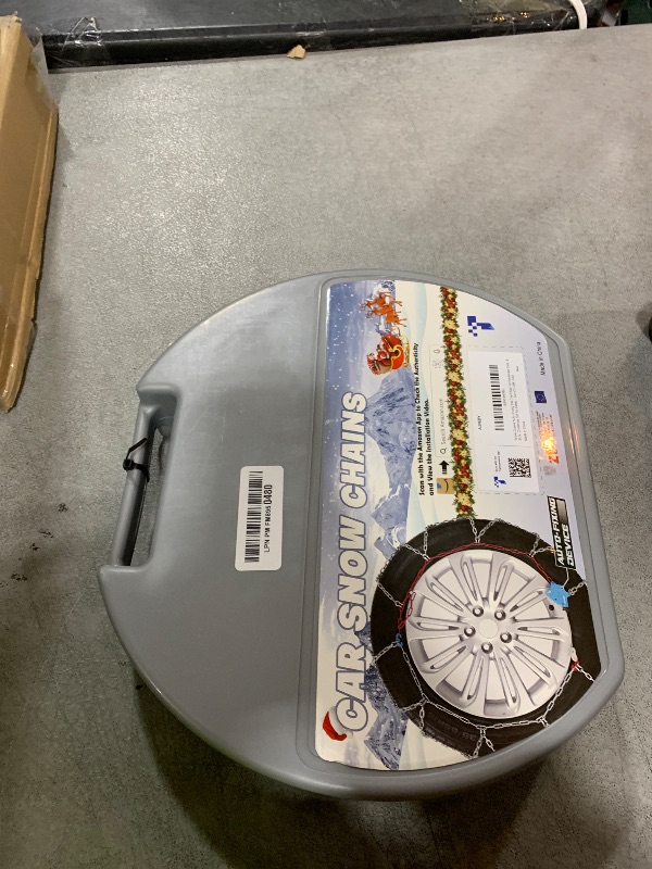 Photo 1 of Snow-Chains Auto Fixing 1 Min Quick Fit Easy Installation Tire-Chains, Christmas Gifts for Safety, Universal Emergency Tire Traction Chain for Passenger Car and SUV - Set of 2 (XM-140)