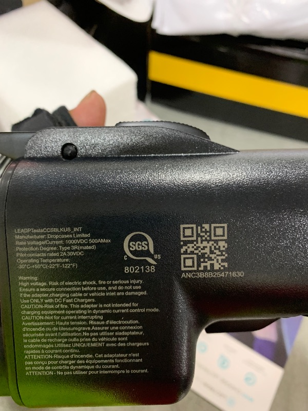 Photo 1 of Lectron NACS to CCS Electric Vehicle Adapter with Interlock - (500A/1,000V) - Compatible with Tesla Superchargers - CCS1 EV Fast Charging with Vortex Plus [Check Automaker for Compatibility] - UL 2252