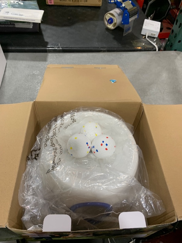 Photo 1 of Automatic Dog Ball Launcher, Upgraded Dog Ball Throw Launcher, Adjustable Distance 20-45FT, for Small/Medium Dogs, with 3 2.3-inch ETPU Balls, Indoor and Outdoor Interactive Toys