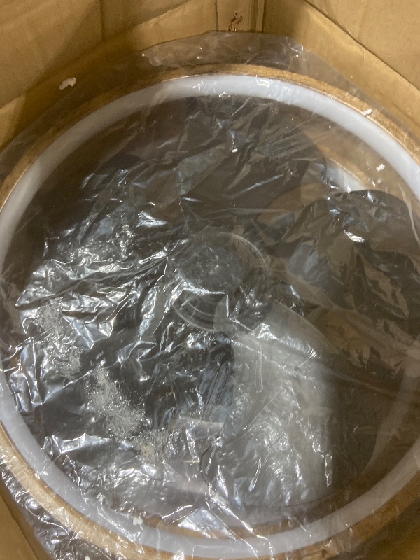 Photo 1 of Zoruny 13 Inchs Small Ceiling Fans with Lights with Remote Low Profile Flush Mount Fandalier Dimmable 36W 3000-6000K LED Fan with Light,Modern Ceiling Fans (Wooden+Black)