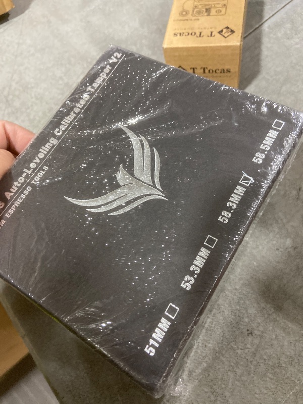 Photo 1 of KNODOS Calibrated Espresso Tamper 58mm Walnut, Auto-Leveling and 30lb Spring Loaded Design Stainless Steel Ripple Base Coffee Tamper with 20lb / 25lb / 30lbs Replacement Springs (58.3mm)