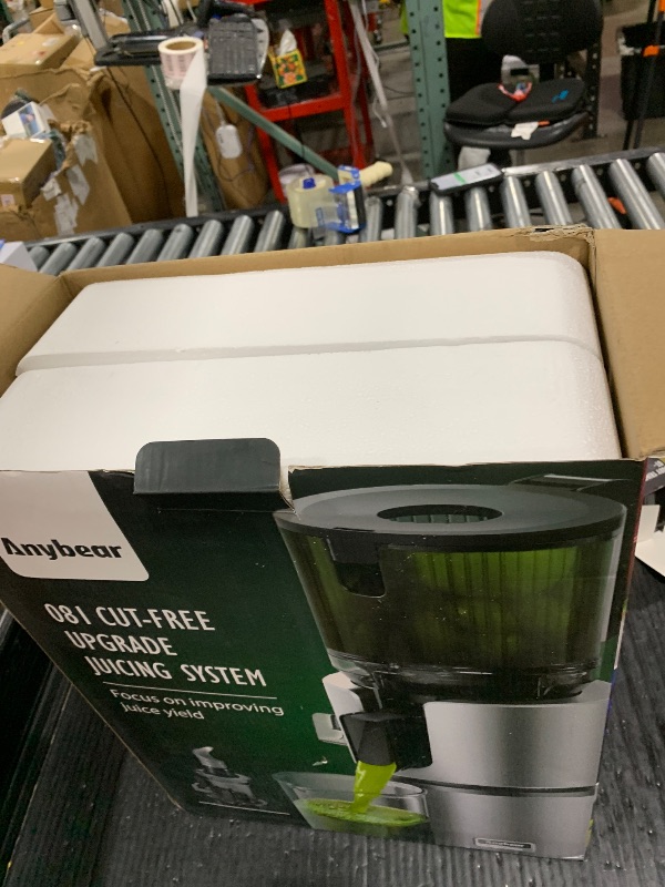 Photo 1 of Anybear Cold Press Juicer with 4.9" Large Feed Chute, 350W Masticating Juicer Machines with Dual Slow-Squeezing Technology for Whole Fruits & Veggies with High Yield | BPA-Free Tritan | Juice Recipes