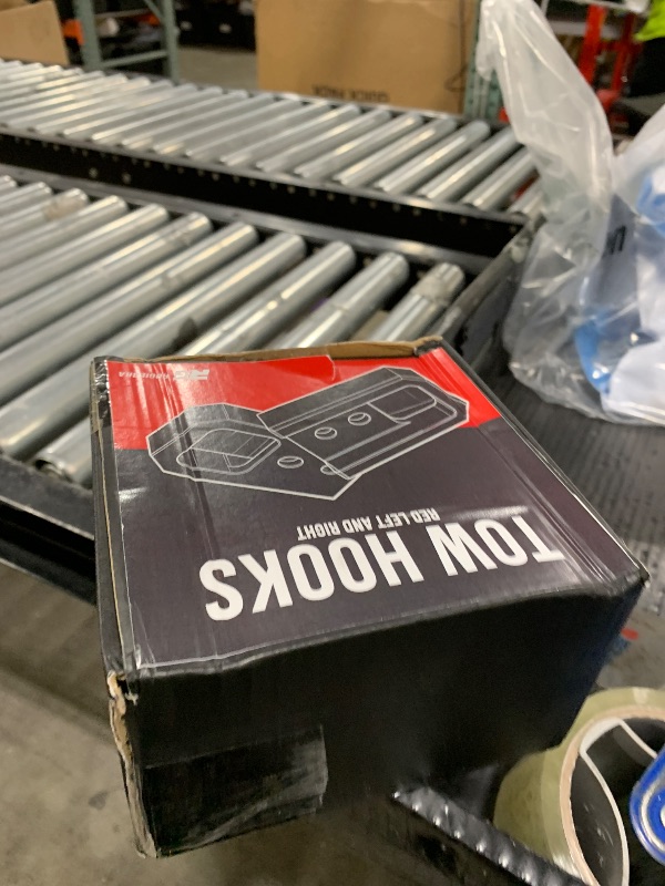 Photo 1 of Rogierra Front Tow Hooks, Direct Bolt-On Replacement Tow Hooks, Compatible with Toyota Tacoma 2024-2026 4Runner 2025-2026, Red Left and Right