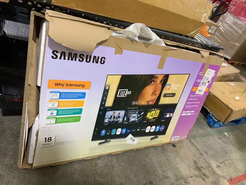 Photo 1 of Samsung 55-Inch Class Crystal UHD U8000F 4K Smart TV (2025 Model) Endless Free Content, Crystal Processor 4K, MetalStream Design, Knox Security, Compatible with Alexa
