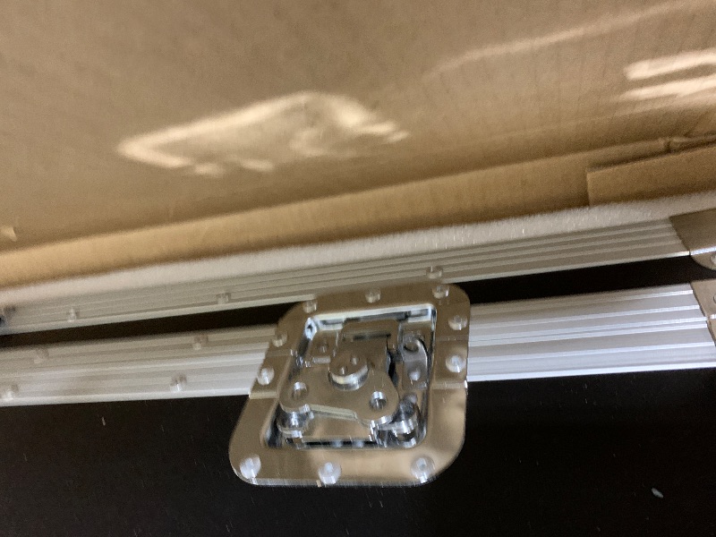 Photo 1 of JIYANG Portable Photo Booth Compatible with Any Ipad,Photo Booth Stand Shell with ChackTok PhotoBooth VIP Member and Flight Case,Free Custom Logo,Perfect for Parties,Wedding and Events(Black)