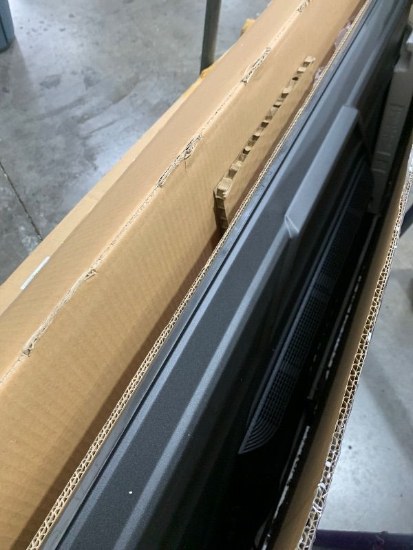 Photo 1 of major damage---------------no audio----------------------Roku Smart TV 2025 – 50-Inch Select Series, 4K HDR TV – RokuTV with Enhanced Voice Remote – Flat Screen LED Television with Wi-Fi for Streaming Live Local News, Sports, Family Entertainment