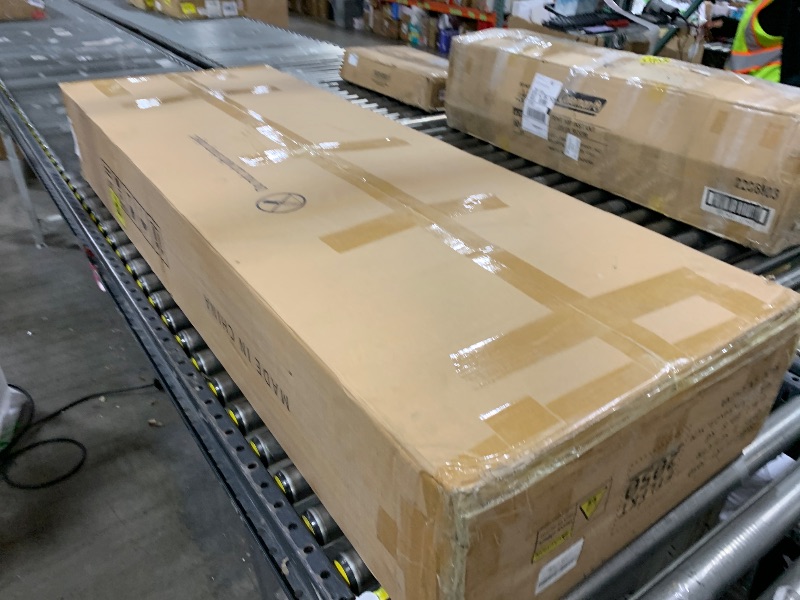 Photo 1 of YITAHOME 59" Rolling Kitchen Island with Drop Leaf & Power Outlet, Double Pull-Out Kitchen Trash Can, Fits 10-Gal Waste Bin, Portable Islands on Wheels with Door Storage & Spice Rack, White