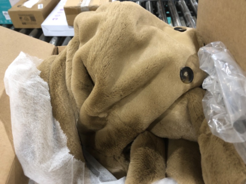 Photo 1 of Vince Womens Faux Fur Trucker Jacket, SAND SHELL, X-LARGE