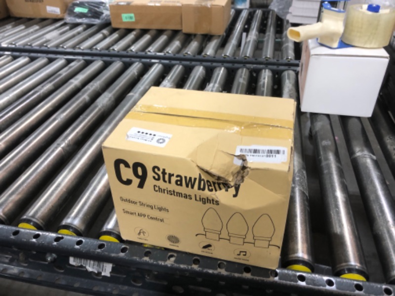 Photo 1 of Brightown Smart C9 Christmas Lights Outdoor, 100 LED RGB C9 String Light with Remote, App Control, Music Sync, Connectable Waterproof Christmas Lights for House Tree Patio Holiday Xmas Decor