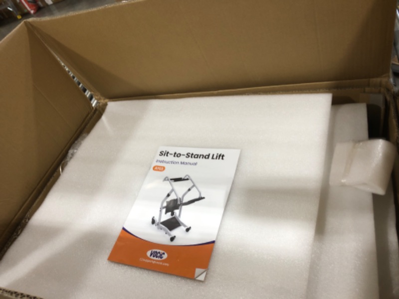 Photo 1 of VOCIC Upgrade Sit to Stand Lift, One-Step Stand Assist Lift for Elderly, Patient Lift Chair Transport Unit with Wheels, Standing Transfer Device for Home Care, Fall Prevention & Muscle Building, AY03