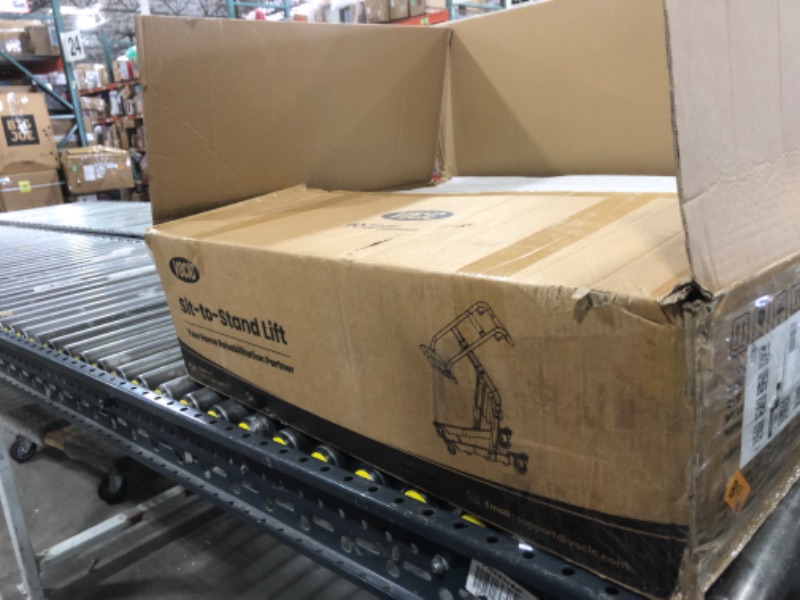 Photo 1 of VOCIC Upgrade Sit to Stand Lift, One-Step Stand Assist Lift for Elderly, Patient Lift Chair Transport Unit with Wheels, Standing Transfer Device for Home Care, Fall Prevention & Muscle Building, AY03