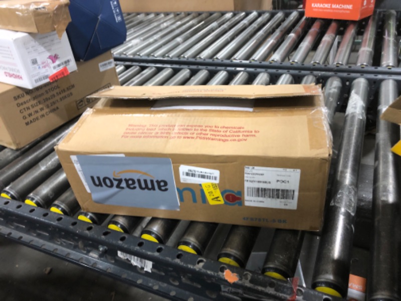 Photo 1 of FEMILA 44" Adjustable LED Track Light, 3000K Black Ceiling Track Lighting Fixture, 350 Degree Rotatable, Modern LED Track Light Kit, 4FS78TL-5 BK