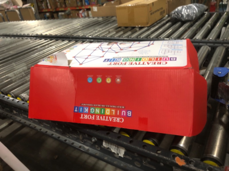 Photo 1 of Fort Building Kit for Kids,STEM Construction Toys, Christmas & Birthday Gift for 4 5 6 7 8 9 10 11 12 Years Old Boys and Girls,Ultimate Creative Set for Indoor & Outdoors Activity,140 Pcs,Original