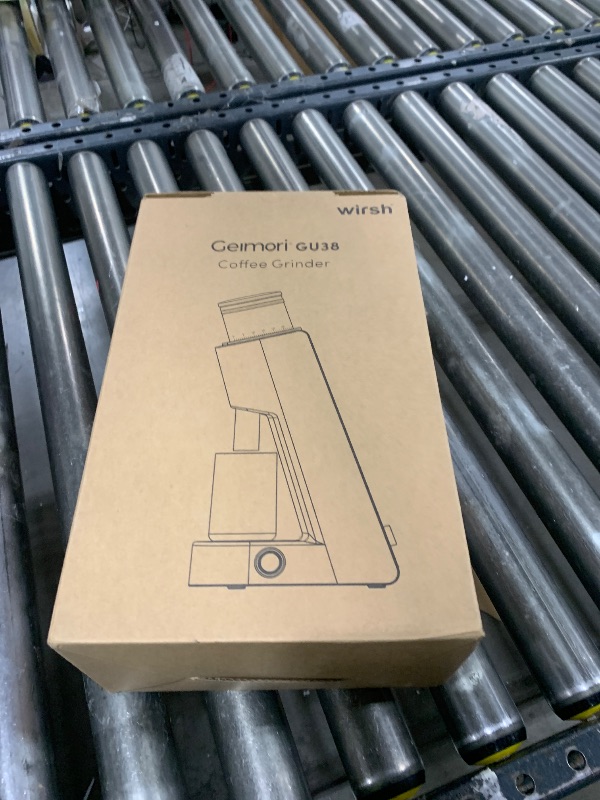 Photo 1 of Burr Coffee Grinder,Wirsh Electric Single Dose Coffee Grinder Geimori GU38 with 38mm 6-Core Conical Burr,Stepless Adjustment for Espresso,Drip,French Press,Cold Brew,Bellows Included.