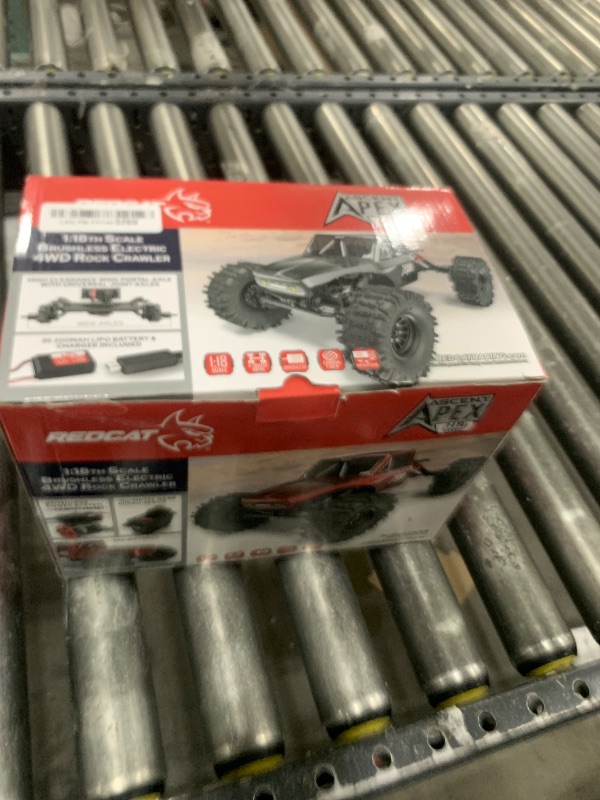 Photo 1 of Redcat Racing Ascent-18 APEX, 1/18 Scale Brushless Electric Rock Crawler, Carbon Fiber, 4WD RC Car for Adults with 2.4GHz Radio System (Red)