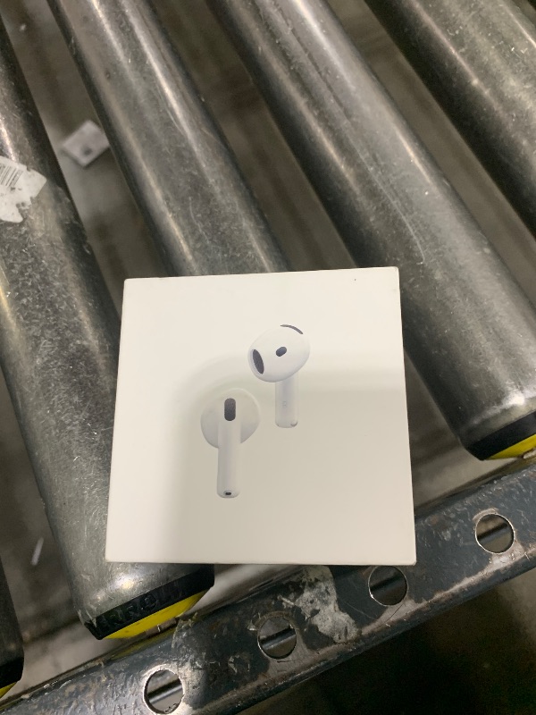 Photo 1 of Apple AirPods 4 Wireless Earbuds, Bluetooth Headphones, with Active Noise Cancellation, Adaptive, Transparency Mode, Personalized Spatial Audio, USB-C Charging Case, Wireless Charging, H2 Chip