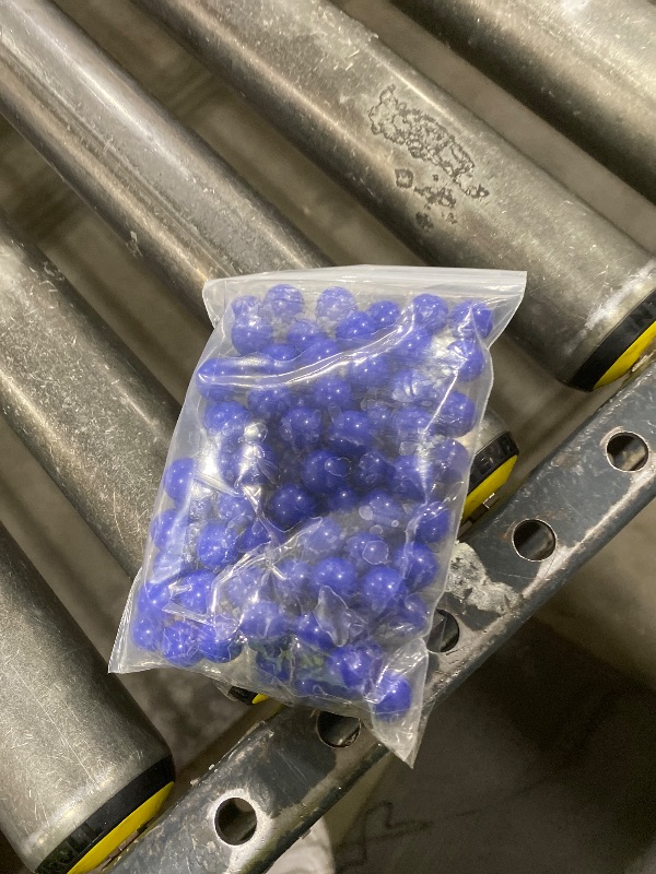 Photo 1 of 100 Counts 50 Cal. Solid Nylon Balls for Tr50/BP50/HDP50/HDR50, Reusable .50 Caliber Hard Plastic Projectiles Paintball Pellets for Self Defense and Target Practice(Blue)