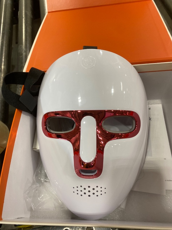 Photo 1 of Red Light Therapy Mask for Face & Neck, LED Face Light Therapy,USB C Rechargeable,Infrared Mask for Home Working Travel Yoga (Blush)