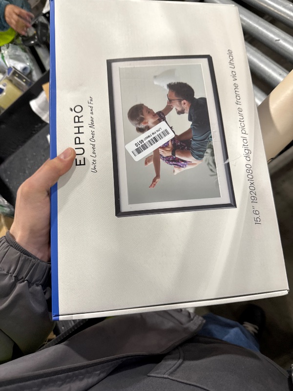 Photo 1 of Euphro 15.6'' Digital Picture Frame with 1920x1080 IPS Touch Screen, Smart Digital Photo Frame with 32GB Storage, Easy Setup to Share Photos/Videos via Free App