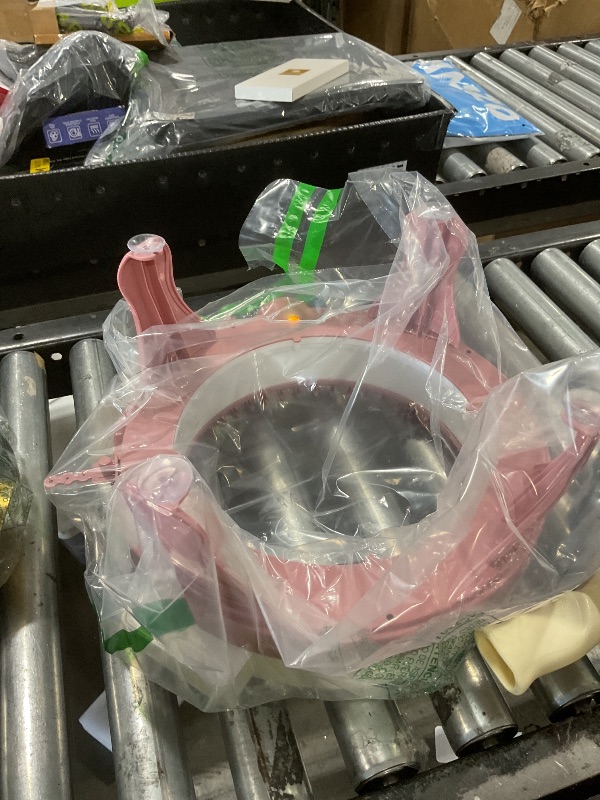 Photo 1 of **INCOMPLETE** BZVV SENTRO Knitting Machine, 48 Needles Smart Knitting Crochet Machine with Row Counter for Adults and Beginners, Weaving Loom Machine Kit for Christmas New Year Gifts (Pink)