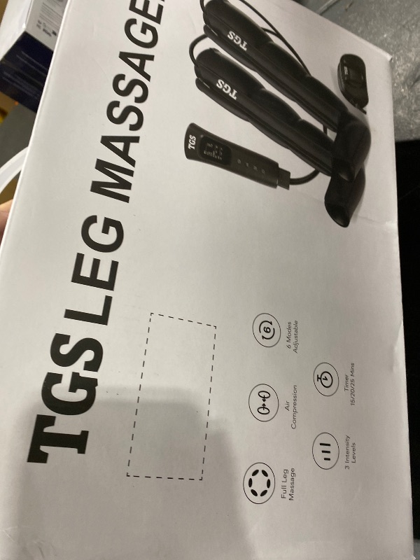 Photo 1 of TGS Leg Massager for Circulation and Pain Relief FSA Thigh Compression Boots Professional Calf Recovery Compression System Full Leg Circulation Machine - Reduces Muscle Fatigue for Athletes/Seniors