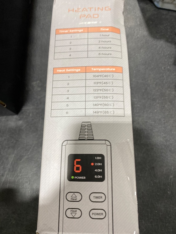 Photo 1 of Heating Pad for Period Cramps, Heating Pad for Back/Neck/Shoulder Muscle Pain, 6 Heating&4 Timer Setting, Auto Shut Off, Dry/Moist Heat & Machine Washable, Gray Birthday Christmas Gifts for Women Mom