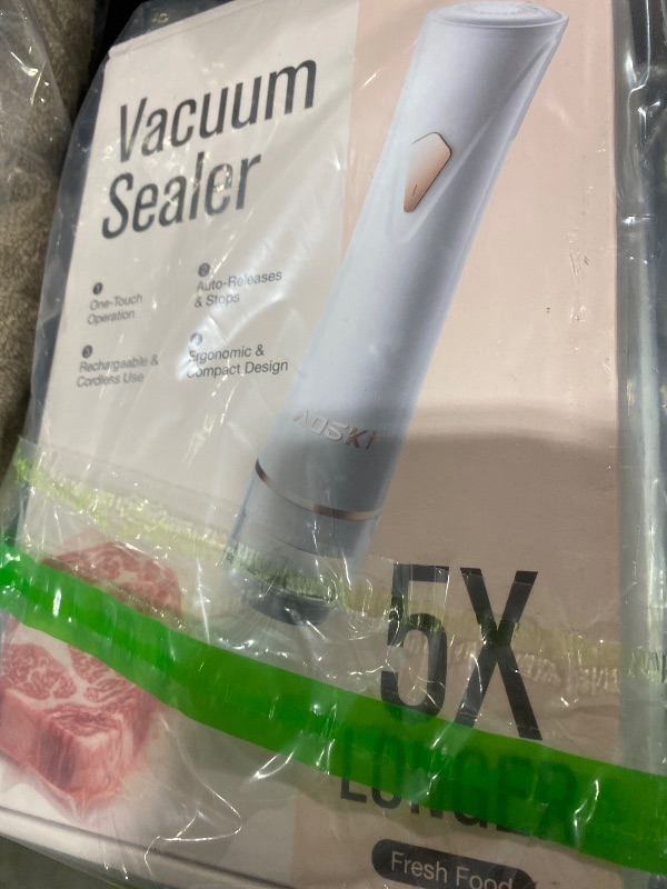 Photo 1 of Compact Vacuum Sealer for Food Sealer: Handheld Portable Vacuum Sealer Machine for Food Storage, Rechargeable Food Vacuum Sealing for Kitchen Travel Fridge Meal Prep, Gifts for Mom, Wife, Chef & Home