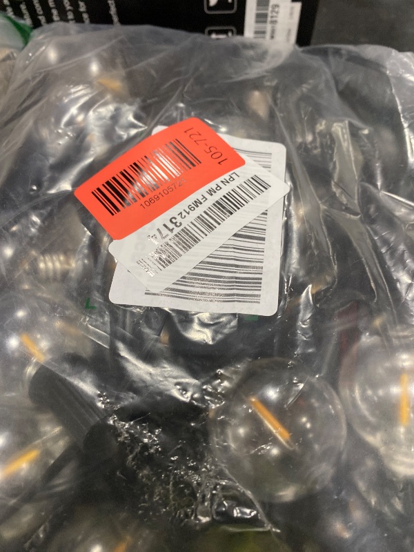 Photo 1 of 100ft 2-Pack Outdoor G40 LED Globe String Lights Dimmable Waterproof Shatterproof Light Strings with 52 Bulbs Connectable Commercial Hanging Lights for Christmas Patio House Backyard Balcony Party