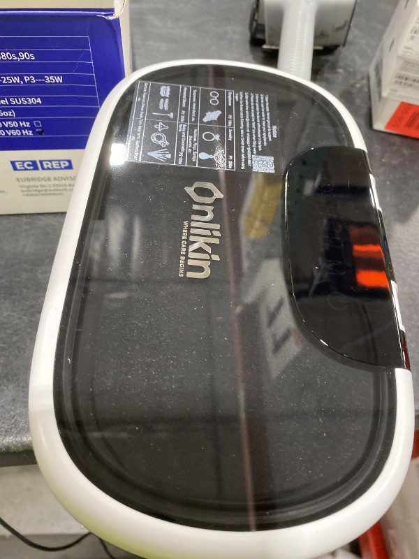 Photo 1 of onlikin 35W Ultrasonic Jewelry Cleaner, 45KHz Retainer Cleaner for Jewelry, 5 Timer & 3 Power Modes, Eyeglasses, Rings, Watch Strap, Dentures - 20oz, 304 Stainless Steel Tank, Quiet <38dB (White)