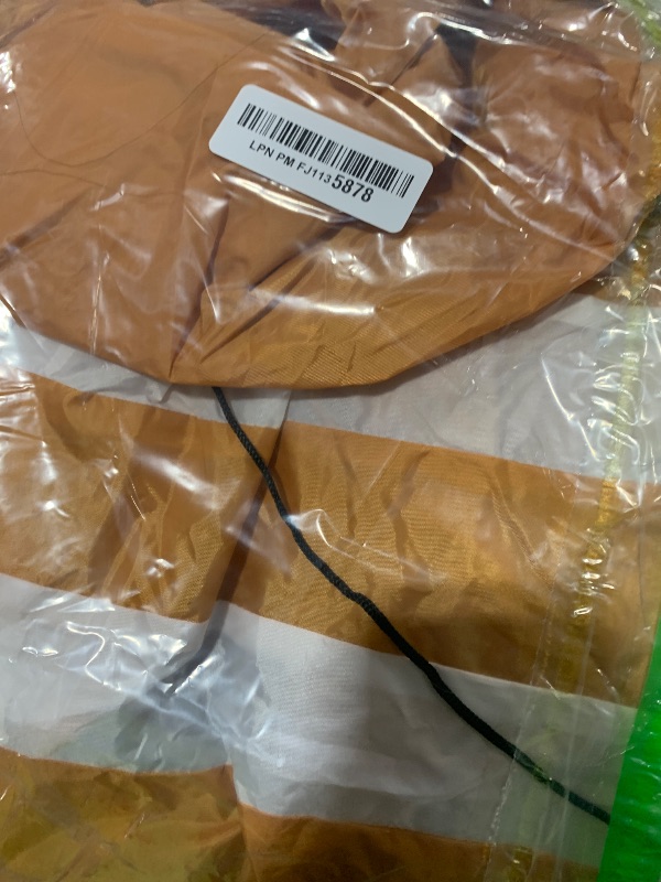 Photo 1 of 10ft Giant Gingerbread Man in Sitting Pose LED Lighted Christmas Inflatable Yard Decor Outdoor Blow up Christmas Decorations for Balcony, Chair, Tree Branch, Stairs- Indoor/Outdoor Xmas Decoration