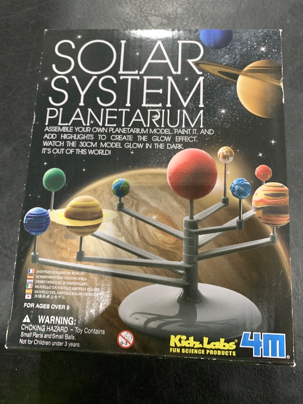 Photo 1 of 4M Solar System Planetarium - DIY Glow In The Dark Astronomy Planet Model Stem Toys Gift for Kids & Teens, Girls & Boys, Model:3427