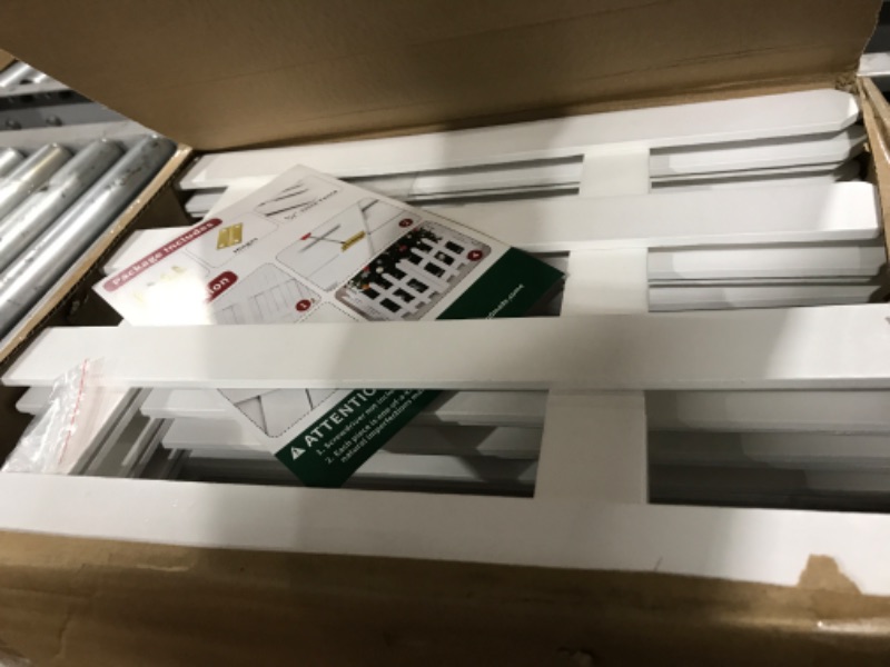 Photo 1 of 10 Pack Wooden Christmas Tree Fence,Extre Height 16” Christmas Tree Gate, White Fence for Cat, Small Dog, Suit for New Year Decoration