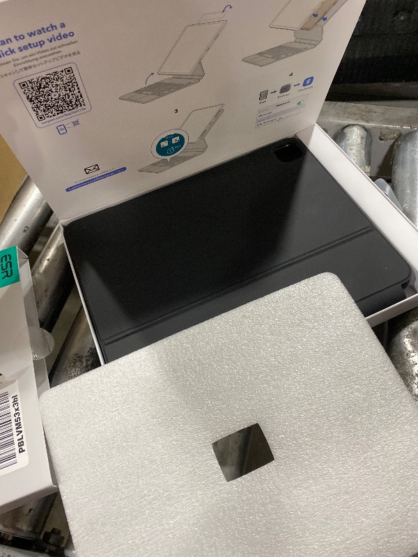 Photo 2 of ESR iPad Pro 12.9 Case with Keyboard, Easy-Set Magnetic Stand, Portrait/Raised Modes for iPad Pro 12.9 (6th/5th/5th/3rd), Removable Protective Case, Rebound 360 Series, Black