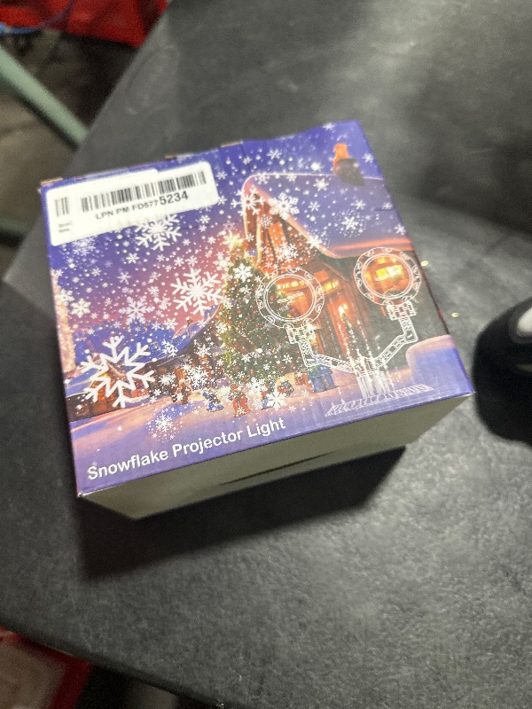 Photo 1 of Christmas Projector Lights Outdoor, Double Head Snowflake Projector Lights Waterproof, LED Snowfall for Indoor Outdoor Spotlight Rotating Christmas Decoration for Wedding Yard Holiday1