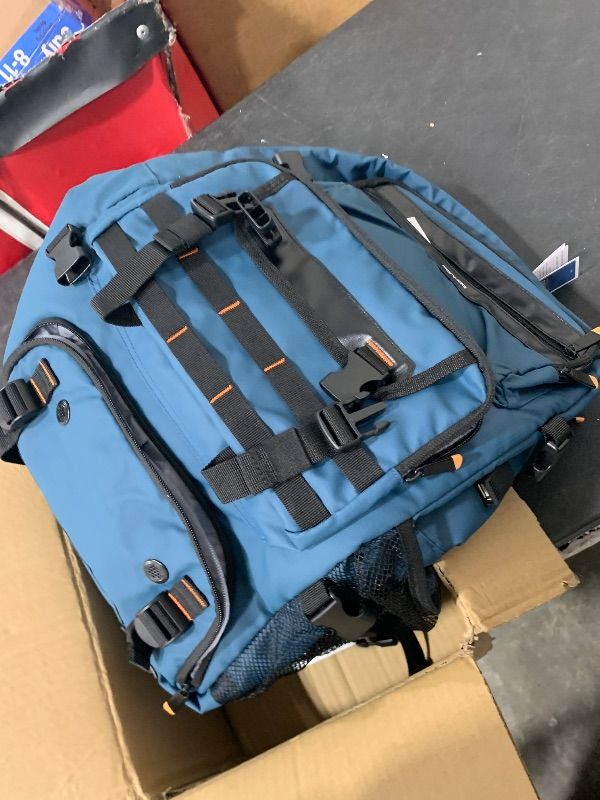 Photo 1 of WISUGASO Vacuum Seal Travel Backpack 60L – Air Compression System, Water-Resistant Carry-On Backpack with TSA Lock, 17" Laptop Compartment, Vacuum Pump Included for Travel, Business - Black