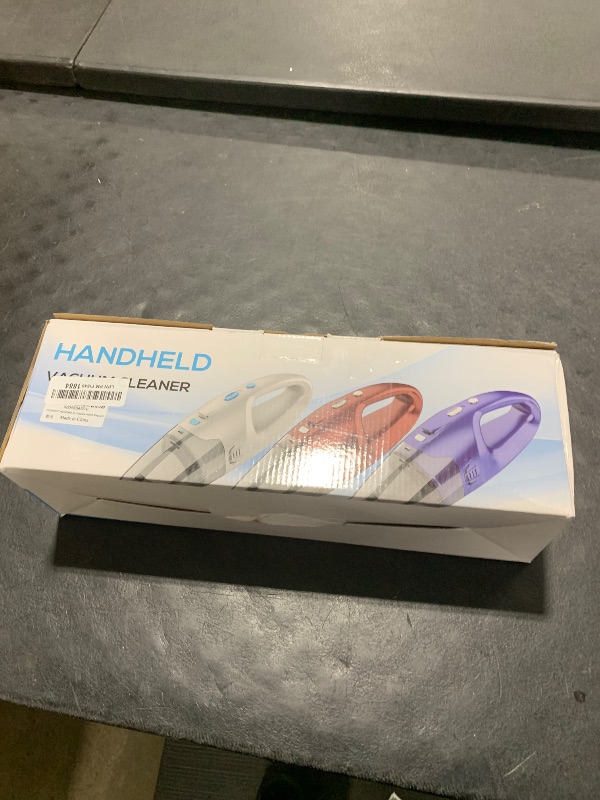 Photo 1 of FUOAYOC Handheld Vacuum Cordless, Hand Vacuum Cordless Rechargeable with LED Light/Multi Accessories,1.6lbs Car Portable Vacuum Cleaner for Pet Hair, Home, Car, Office