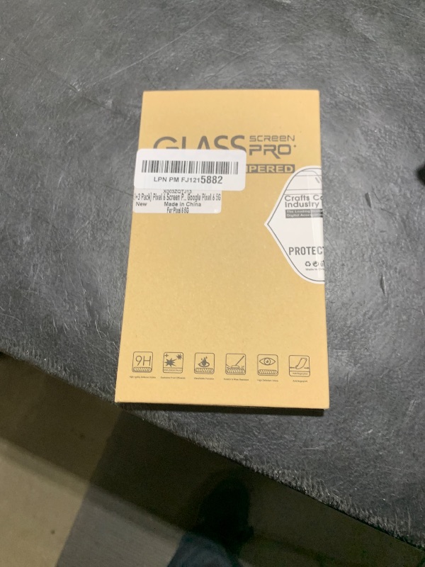 Photo 1 of [3+3 Pack] Pixel 6 Screen Protector + Camera Lens Protector, HD Tempered Glass Film, Fingerprint Unlock, Anti-Scratch, Easy Installation, Bubble Free, 9H Glass Screen Protector for Google Pixel 6 5G