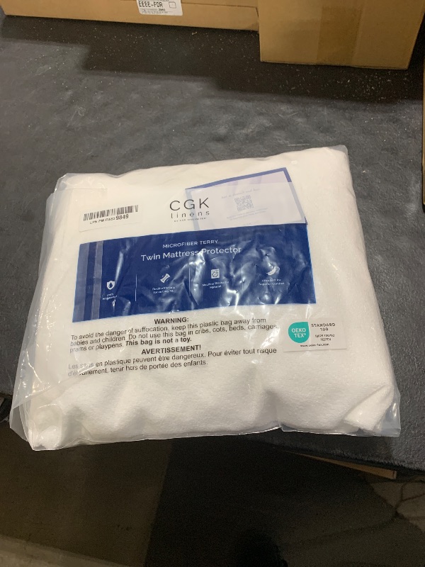 Photo 1 of 100% Waterproof Mattress Protector Or Your Money Back Twin Size-Premium Fitted Terry Cover - Noiseless, Soft & Cooling - Secure Fit up to 16” Deep Pockets -Machine Washable & Wrinkle-Free - White