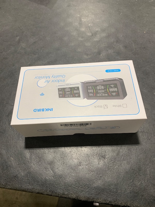 View 2 of 10-in-1 Air Quality Monitor with WiFi App Alerts | CO2, PM2.5, HCHO, TVOC Detector | 6.1" HD Display & 2Y Data Storage | Wall/Desk Mount for Home, Office, School (Black)