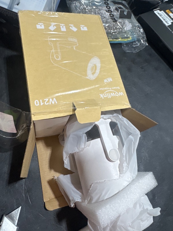 Photo 1 of [Built-in Apps & 2025 Upgraded] Mini Projector with WiFi 6 and Bluetooth 5.4 Support 4K 1080P Auto Keystone 180° Rotatable Projector Portable Compatibile with HDMI/TV Stick/Memory Stick/Laptop, White