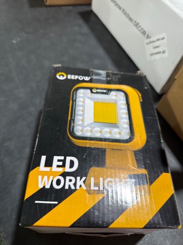 Photo 1 of 20V LED Work Light for Dewalt: 90W 9000LM 8" Portable Battery Powered Lights, 3 Modes Integrated Spotlight & Floodlight with USB & Type-C and Low Voltage Protection Ideal for Workshop, Garage