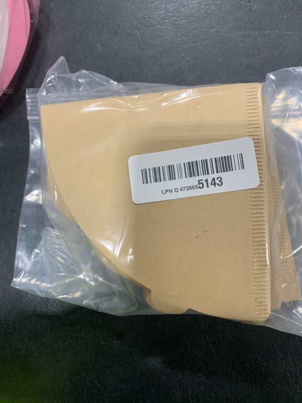 Photo 1 of 200 Count Coffee Filter, Unbleached Cone Filters for 2-4 Cup Brewers, Biodegradable and Chemical-Free Coffee Filters for Home, Travel & Office (Size #2)