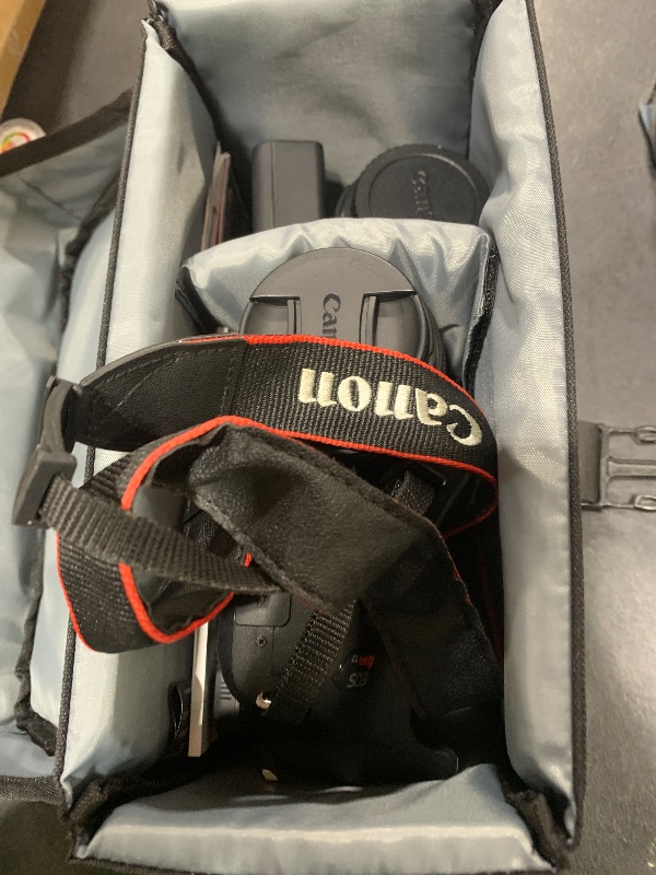 Photo 1 of (SMALL LENS IS BROKEN NOT FOCUSING) Canon EOS Rebel T7 DSLR Camera|2 Lens Kit with EF18-55mm + EF 75-300mm Lens, Black 
(SMALL LENS IS BROKEN NOT FOCUSING)