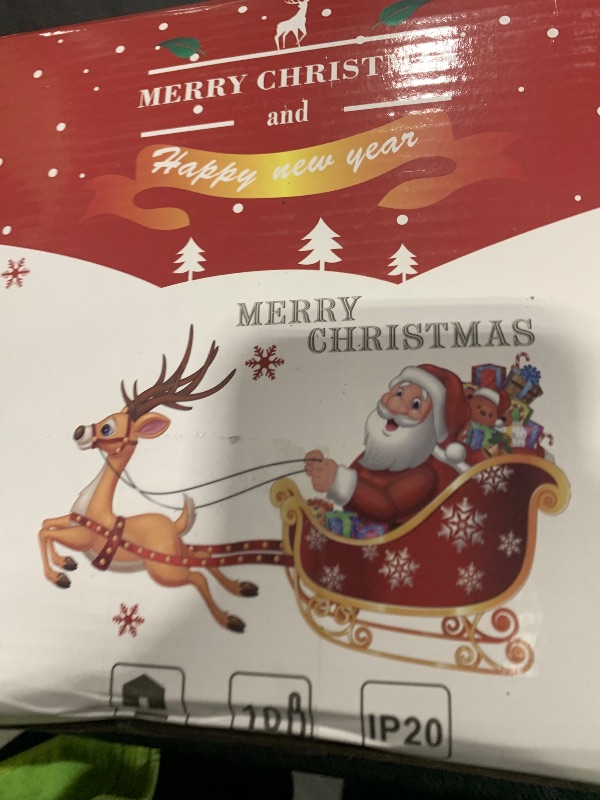 Photo 1 of 5Pcs Christmas Window Lights, Battery Powered Twinkle Lights Christmas Decorations Indoor Outdoor for Wall Door Porch Balcony Glass Decor with Suction Cup & Timer