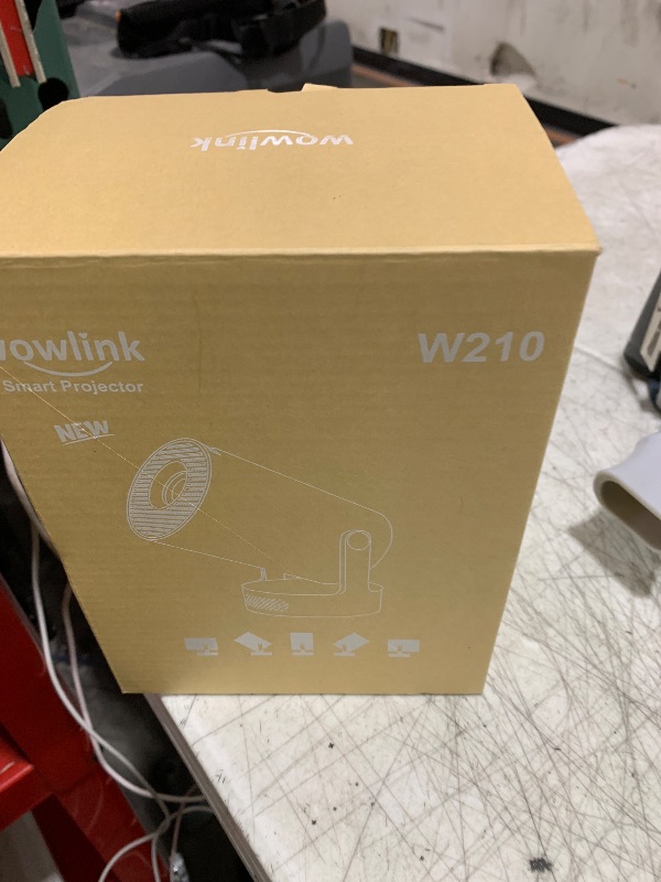 Photo 1 of [Built-in Apps & 2025 Upgraded] Mini Projector with WiFi 6 and Bluetooth 5.4 Support 4K 1080P Auto Keystone 180° Rotatable Projector Portable Compatibile with HDMI/TV Stick/Memory Stick/Laptop, White